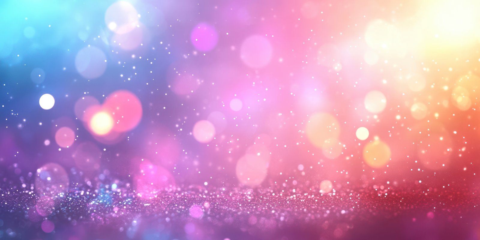 Colorful bokeh lights create an enchanting atmosphere during a festive celebration at night